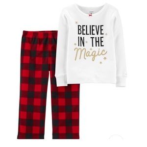 🆕NWT Carter’s 2 piece girls  pj’s size 5t